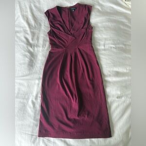 Banana Republic Burgundy Midi Dress